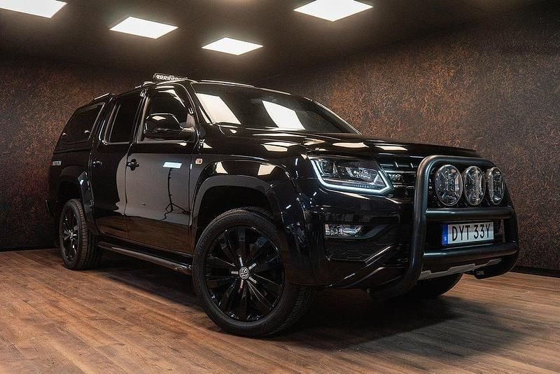 Svart Begagnad 2019 VW Amarok Aventura Pickup | 589 500 kr - Bild 1/4