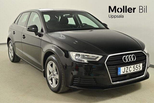 Brilliantsvart Begagnad 2018 Audi A3 Proline | 168 000 kr (Bra pris) - Bild 1/4