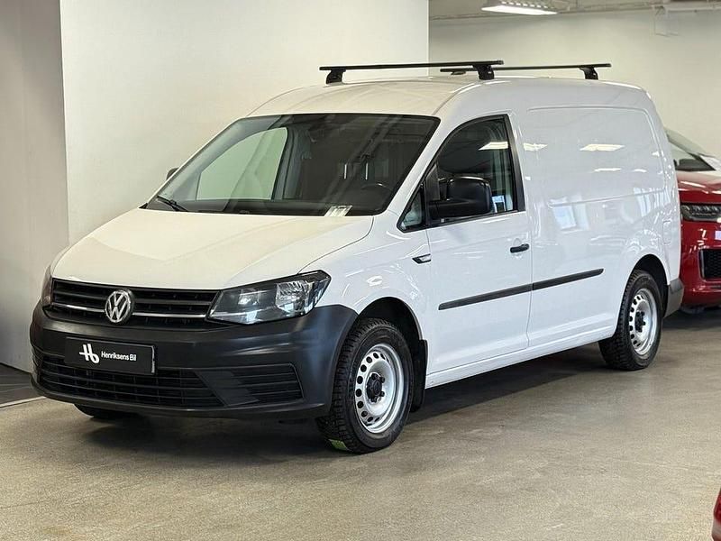 Vit Begagnad 2017 VW Caddy Maxi Minibuss | 119 900 kr (Bra pris) - Bild 1/4
