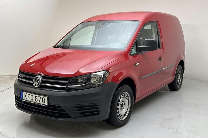 Röd Begagnad 2017 VW Caddy Minibuss | 69 000 kr (Superpris) - Bild 1/4