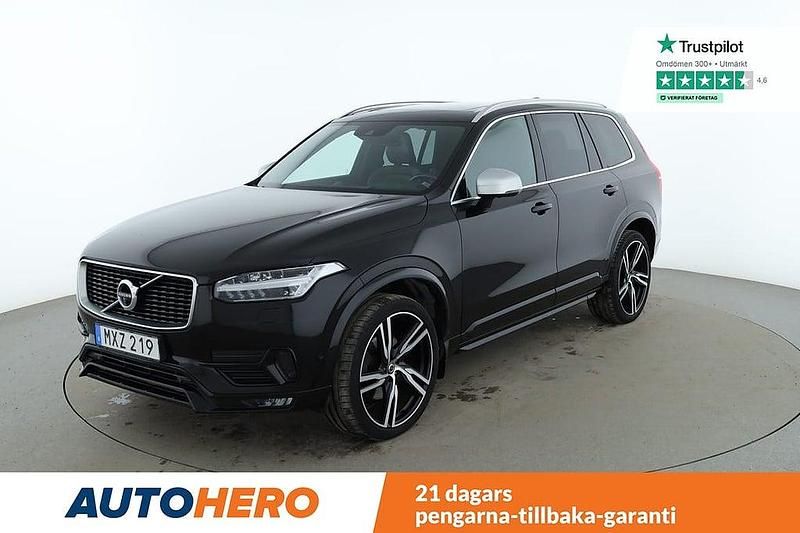 Svart Begagnad 2016 Volvo XC90 R-Design SUV | 415 000 kr (Marknadspris) - Bild 1/4