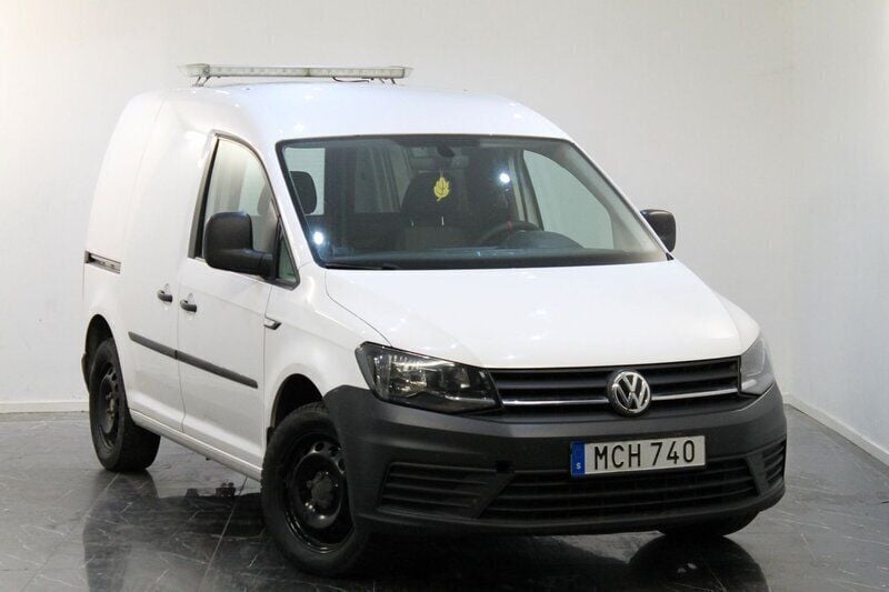Vit Begagnad 2017 VW Caddy Minibuss | 74 900 kr (Superpris) - Bild 1/4