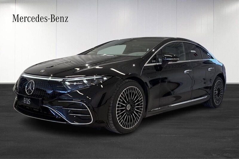 Svart (black) Ny 2025 Mercedes EQS450+ Sedan | 1 293 900 kr (Marknadspris) - Bild 1/4