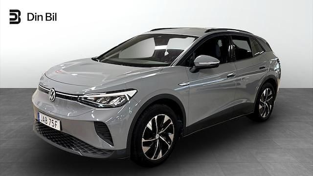 Grå (moonstone grey) Begagnad 2022 VW ID.4 Pro Performance SUV | 329 500 kr (Marknadspris) - Bild 1/4