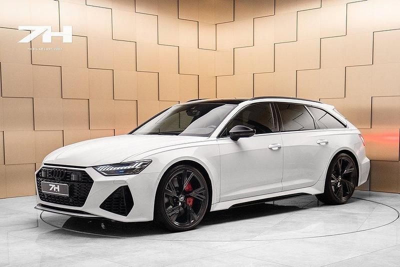 Vit Begagnad 2021 Audi RS6 Comfort Kombi | 1 049 000 kr (Superpris) - Bild 1/4