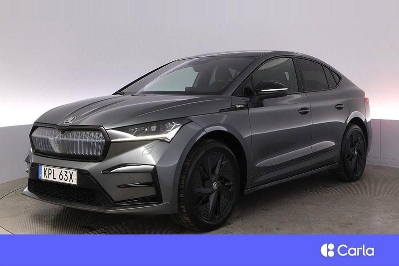 Grå Begagnad 2023 Skoda Enyaq iV RS SUV | 447 900 kr (Bra pris) - Bild 1/4