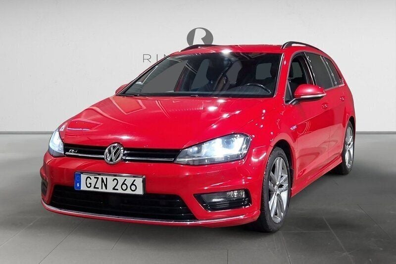 Röd Begagnad 2016 VW Golf VII R-line Kombi | 134 900 kr (Bra pris) - Bild 1/3