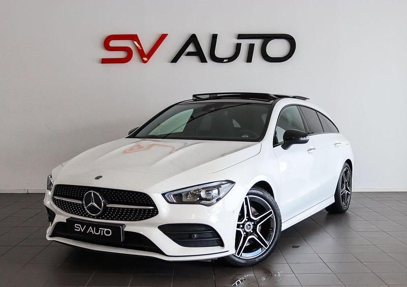 Vit Begagnad 2022 Mercedes CLA200 Shooting Brake AMG Kombi | 329 900 kr (Lite dyr) - Bild 1/4