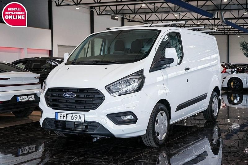 Vit Begagnad 2021 Ford Transit Custom Van | 224 500 kr (Marknadspris) - Bild 1/4