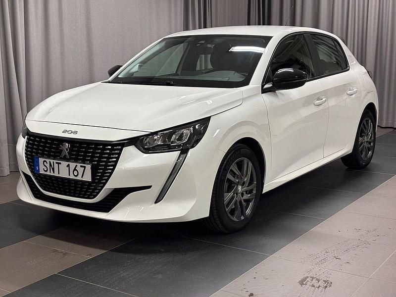 Vit Begagnad 2022 Peugeot 208 Active Halvkombi | 179 900 kr (Marknadspris) - Bild 1/3