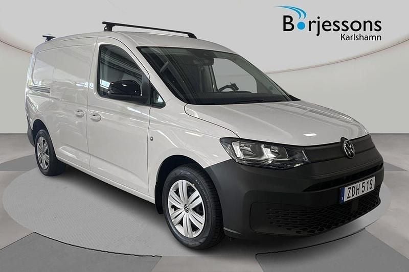 Vit Begagnad 2022 VW Caddy Maxi Minibuss | 248 000 kr (Superpris) - Bild 1/4