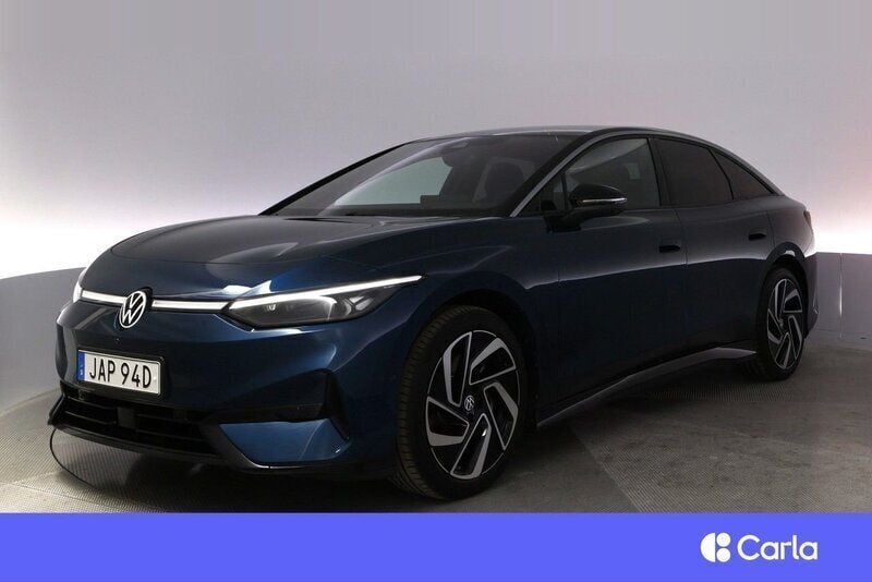 Blå Begagnad 2023 VW ID.7 Pro Sedan | 499 900 kr (Bra pris) - Bild 1/3