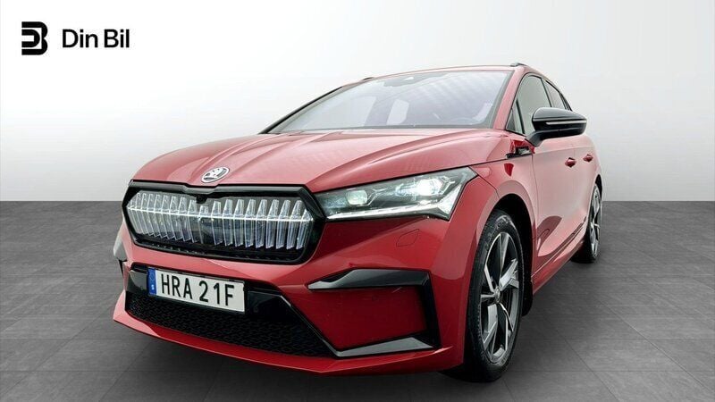 Röd Begagnad 2023 Skoda Enyaq iV SportLine SUV | 469 900 kr (Lite dyr) - Bild 1/4