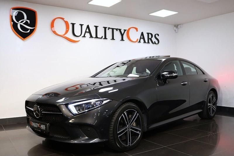 Mörkgrå Begagnad 2018 Mercedes CLS400 Night Sportkupé | 379 000 kr - Bild 1/4