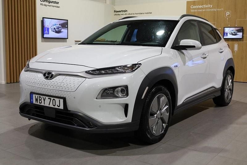 Vit Begagnad 2020 Hyundai Kona Advanced SUV | 189 800 kr (Bra pris) - Bild 1/3