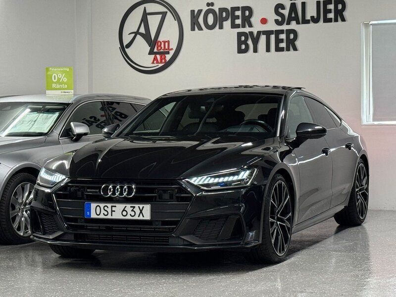 Grå Begagnad 2019 Audi A7 Sportback S-Line Halvkombi | 579 900 kr - Bild 1/4