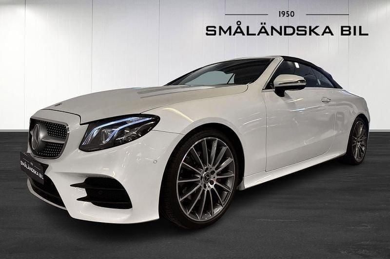 Vit Begagnad 2017 Mercedes E200 AMG line Cab | 429 000 kr (Marknadspris) - Bild 1/4