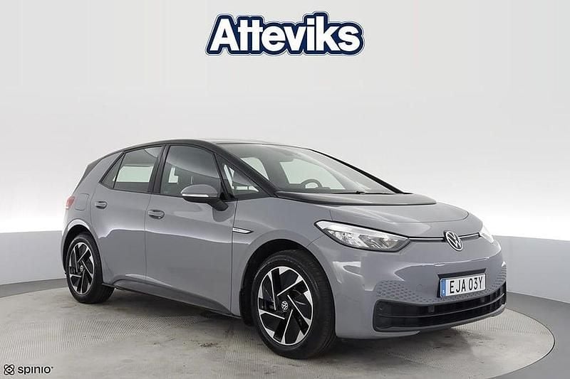Begagnad VW ID.3 Pro Performance 150 kW (204 HK) 2022 Grå Halvkombi