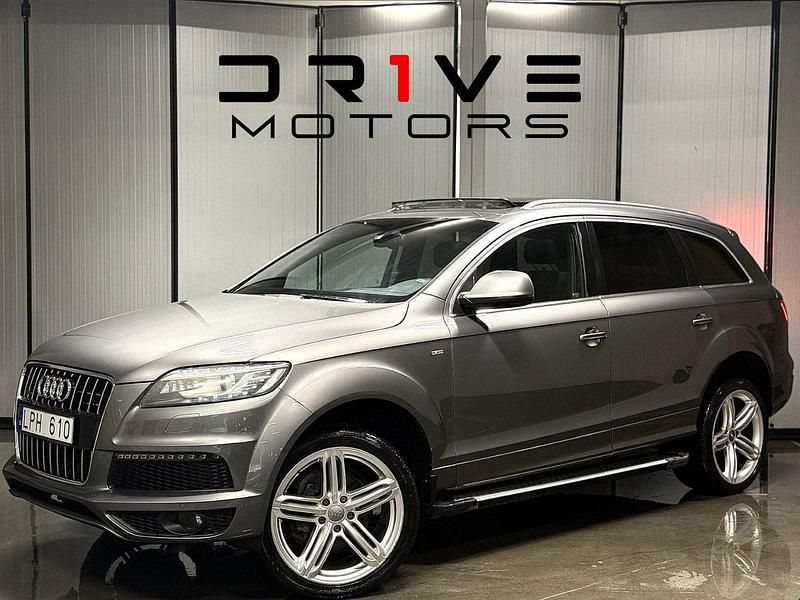 Grå Begagnad 2011 Audi Q7 S-Line SUV | 179 900 kr (Marknadspris) - Bild 1/4