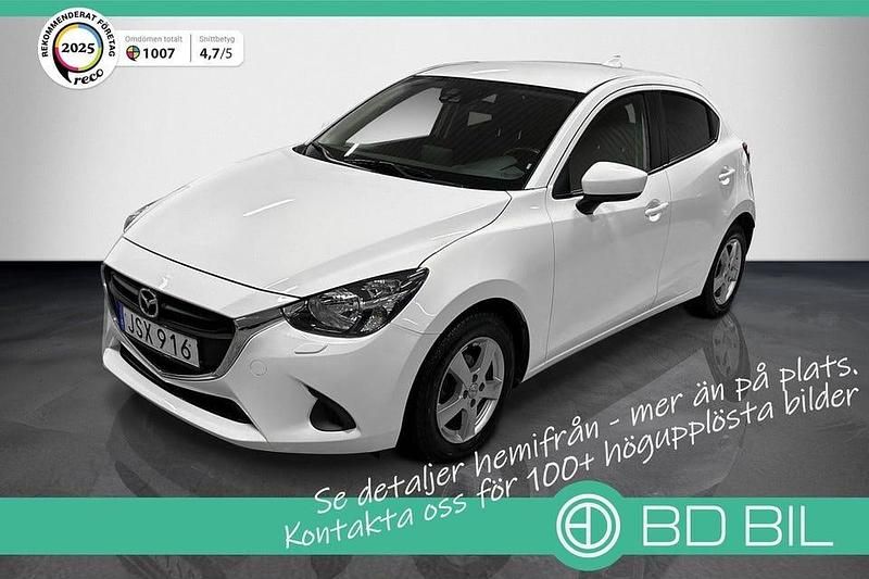 Vit Begagnad 2018 Mazda 2 Vision Halvkombi | 99 900 kr - Bild 1/3