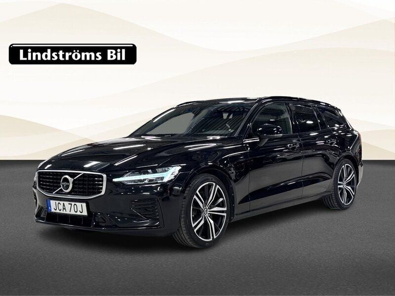 Svart Begagnad 2020 Volvo V60 R-Design Kombi | 294 900 kr (Marknadspris) - Bild 1/3