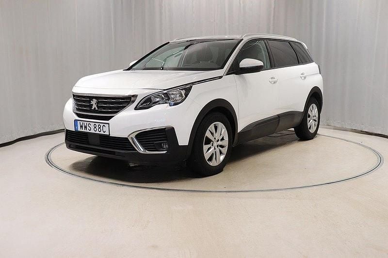 Vit Begagnad 2019 Peugeot 5008 Minibuss | 204 800 kr (Superpris) - Bild 1/4