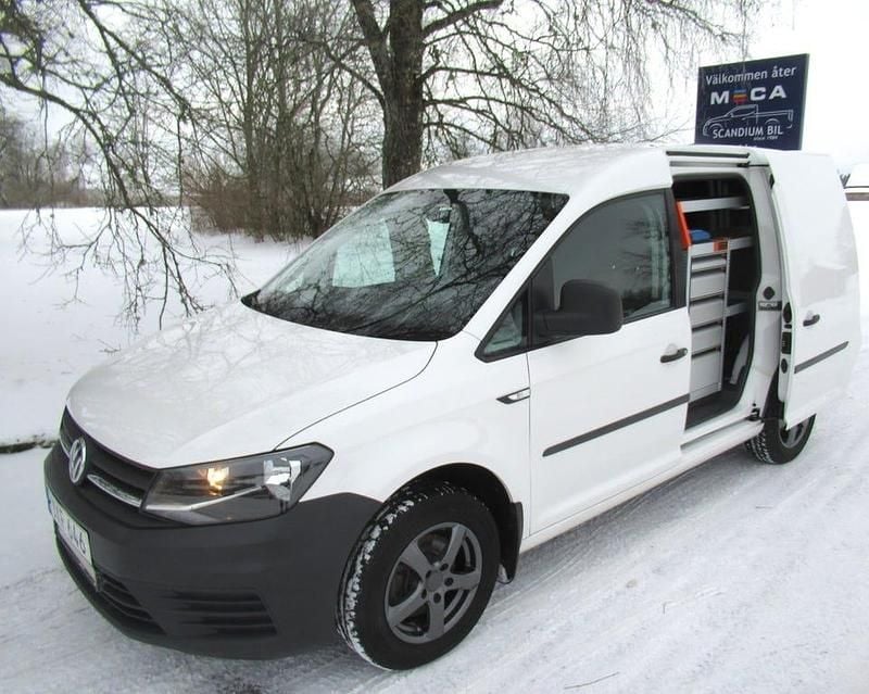 Vit Begagnad 2019 VW Caddy Minibuss | 158 750 kr (Dyr) - Bild 1/4