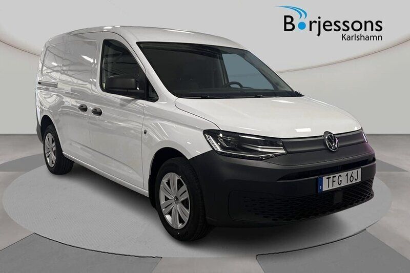 Vit Ny 2025 VW Caddy Maxi Minibuss | 368 625 kr - Bild 1/4