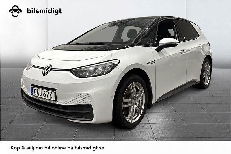 Begagnad VW ID.3 Comfortline 150 kW (204 HK) 2023 Vit Halvkombi
