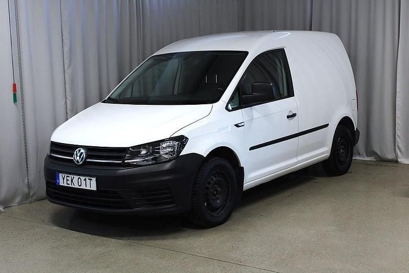 Vit Begagnad 2019 VW Caddy Minibuss | 149 900 kr (Marknadspris) - Bild 1/3