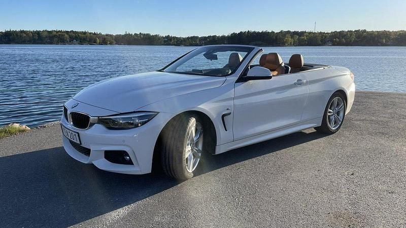 Vit Begagnad 2018 BMW 420 M Sport Cab | 275 000 kr (Bra pris) - Bild 1/4