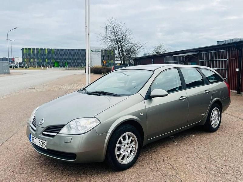 Ljusgrön (lgrön) Begagnad 2005 Nissan Primera Kombi | 14 900 kr (Dyr) - Bild 1/4