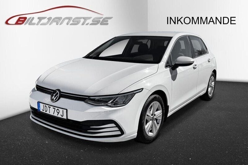 Vit Begagnad 2022 VW Golf VIII Halvkombi | 229 900 kr (Bra pris) - Bild 1/4