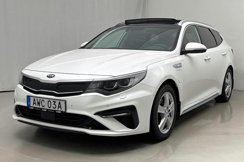 Vit Begagnad 2019 Kia Optima Advance Kombi | 164 800 kr (Bra pris) - Bild 1/4