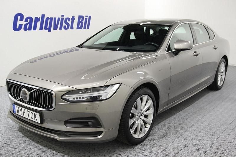 Grå (pebble grey metallic) Begagnad 2021 Volvo S90 Sedan | 289 000 kr (Marknadspris) - Bild 1/4
