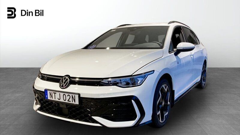 Vit Ny 2024 VW Golf VIII R-line Kombi | 379 900 kr (Marknadspris) - Bild 1/4