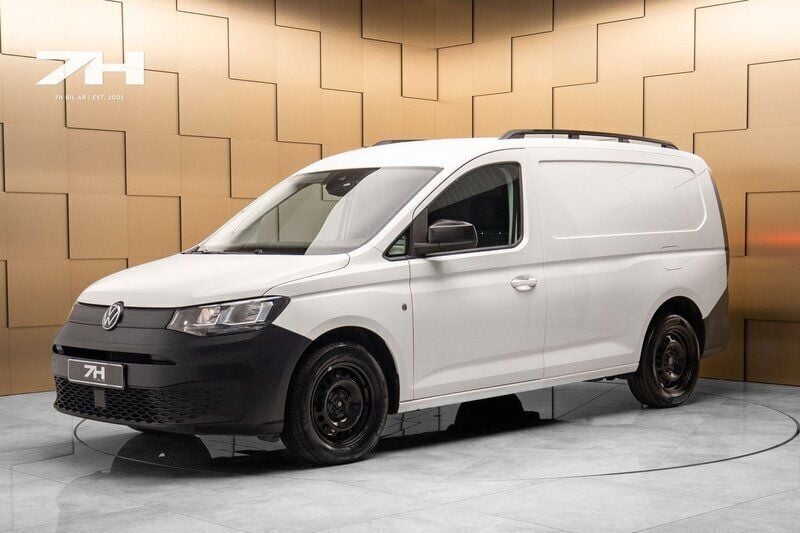 Vit Begagnad 2021 VW Caddy Maxi Minibuss | 199 000 kr (Bra pris) - Bild 1/4