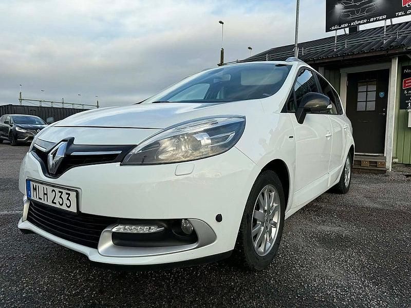 Vit Begagnad 2016 Renault Grand Scénic IV LIMITED Minibuss | 99 900 kr (Marknadspris) - Bild 1/4