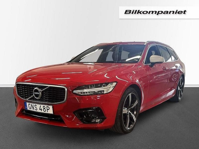Röd Begagnad 2019 Volvo V90 R-Design Kombi | 299 500 kr (Marknadspris) - Bild 1/4