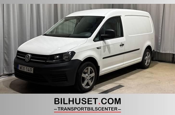 Vit Begagnad 2019 VW Caddy Maxi Minibuss | 149 000 kr (Superpris) - Bild 1/4