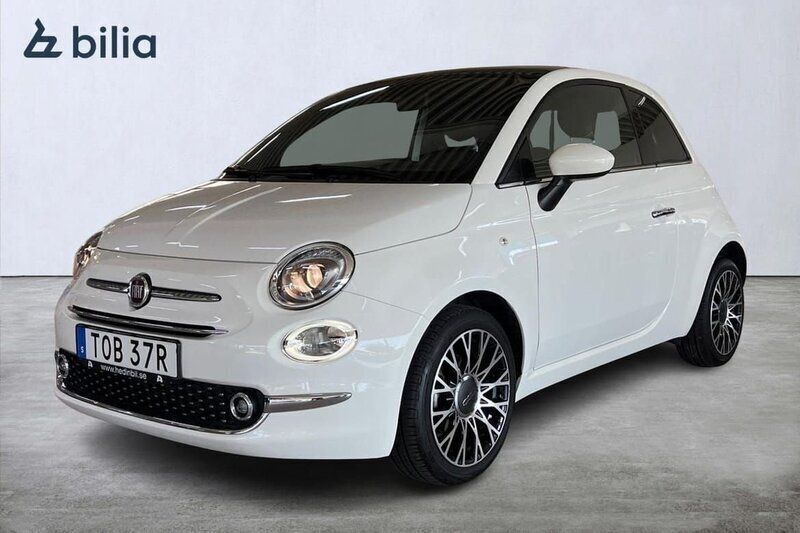 Vit Begagnad 2020 Fiat 500 Lounge Halvkombi | 139 900 kr (Marknadspris) - Bild 1/4