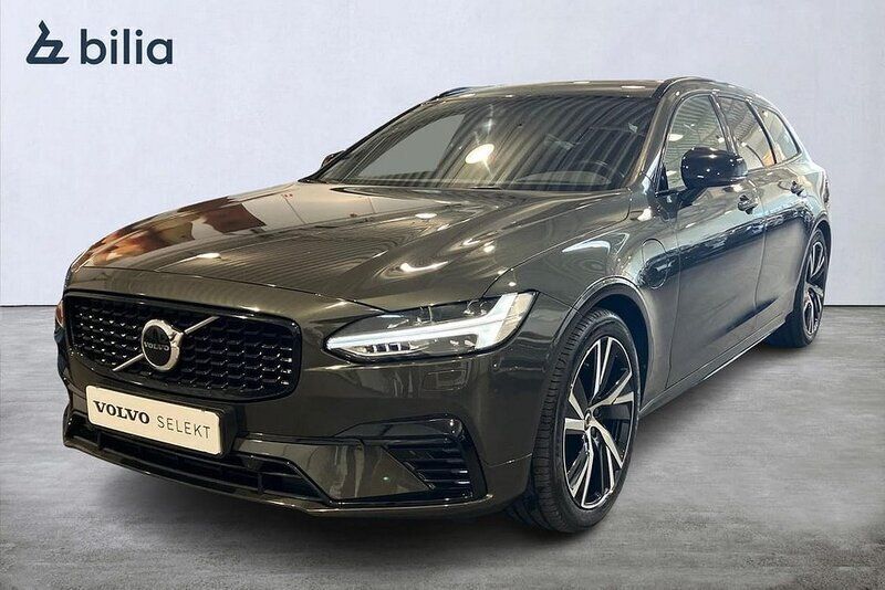 Mörkgrå Begagnad 2021 Volvo V90 R-Design Kombi | 429 900 kr (Marknadspris) - Bild 1/3