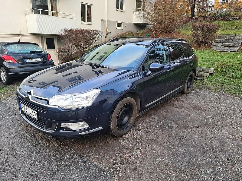 Mörkblå Begagnad 2008 Citroën C5 Kombi | 29 900 kr (Dyr) - Bild 1/4