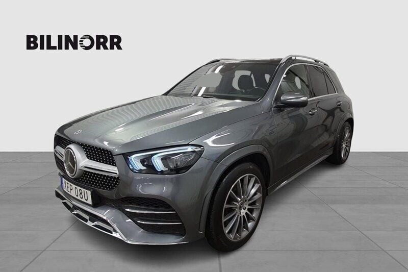 Grå Begagnad 2021 Mercedes GLE350e AMG line SUV | 649 900 kr (Lite dyr) - Bild 1/4