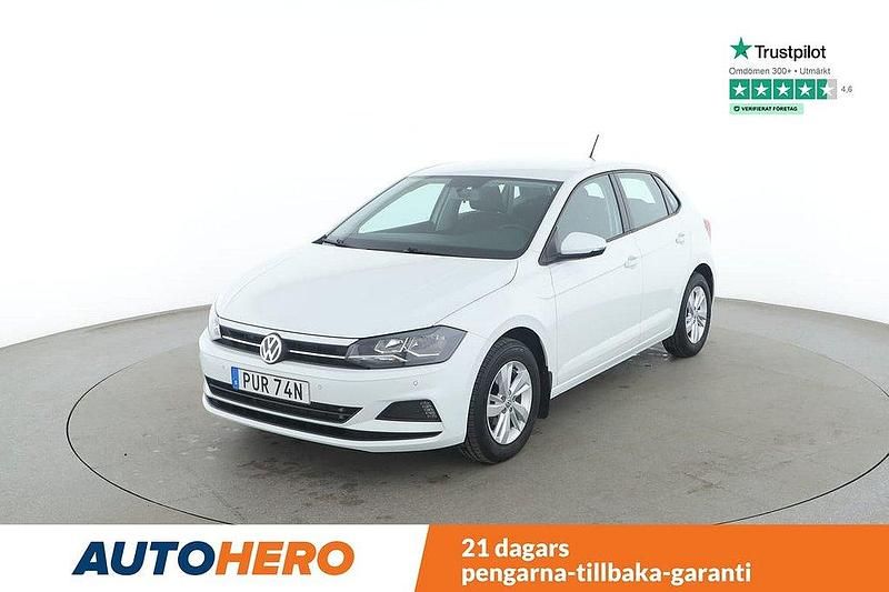 Vit Begagnad 2020 VW Polo Halvkombi | 196 000 kr (Marknadspris) - Bild 1/4