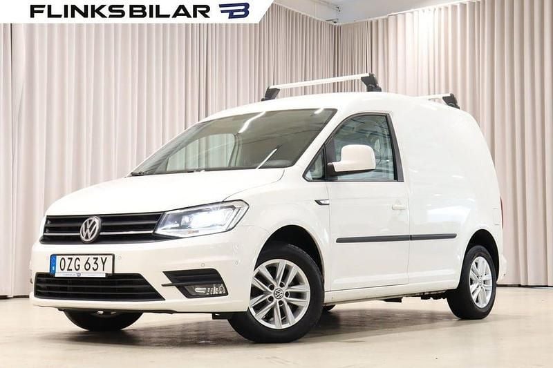 Vit Begagnad 2020 VW Caddy Minibuss | 149 875 kr (Marknadspris) - Bild 1/4