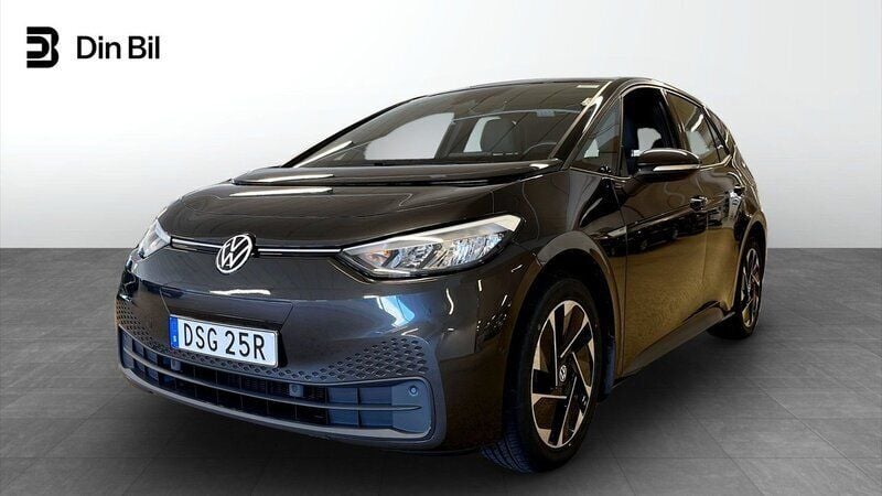 Mörkgrå Begagnad 2022 VW ID.3 Pro Halvkombi | 289 900 kr (Marknadspris) - Bild 1/4