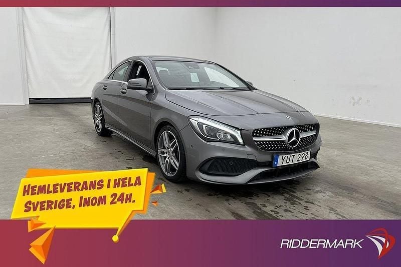 Mörkgrå Begagnad 2018 Mercedes 200 AMG Sportkupé | 229 800 kr - Bild 1/3