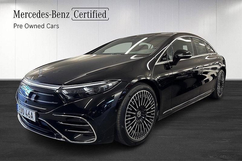 Svart Begagnad 2024 Mercedes EQS350 Sedan | 878 900 kr - Bild 1/4