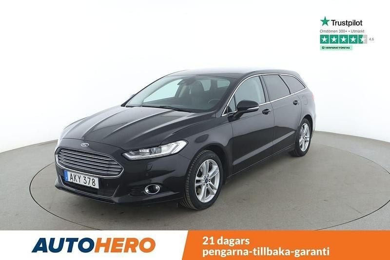 Svart Begagnad 2018 Ford Mondeo Titanium Kombi | 173 000 kr (Marknadspris) - Bild 1/4